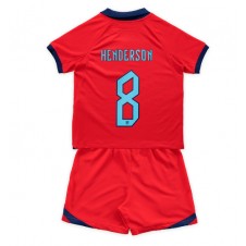 England Jordan Henderson #8 Bortaställ Barn VM 2022 Korta ärmar (+ Korta byxor)
